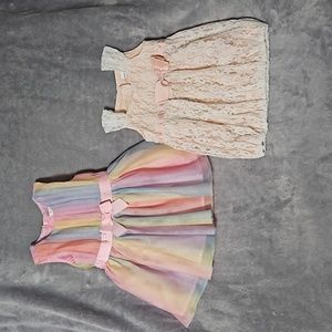 Bundle of 2 Adorable 3-6 Month Infant Dresses
